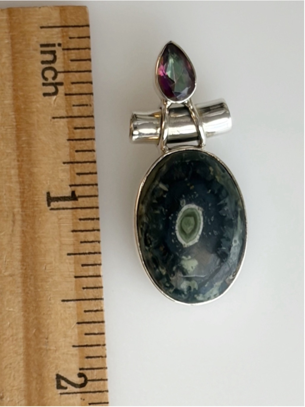 Sterling Silver 925 Mystic Topaz Kambaba Jasper Jewelry Set Lot New - Picture 9 of 11